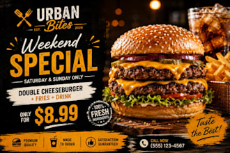 design professional flyers for your business or brand