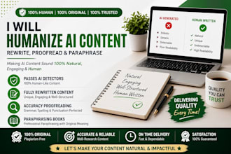 humanize ai content and proofread professionally