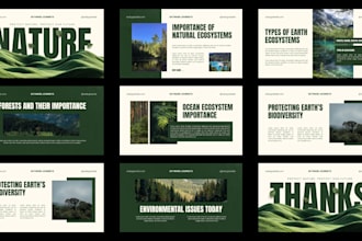powerpoint and canva presentation design with animation
