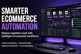 build an ai automation bot for amazon, ebay, walmart and facebook marketp