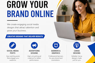 design instagram posts, facebook posts, social media ads