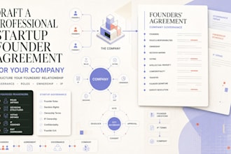 draft a professional startup founder agreement for your company