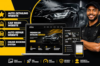 design car detailing website car wash website auto detailing website auto repair