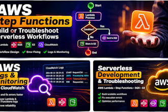build or troubleshoot AWS step functions  workflows