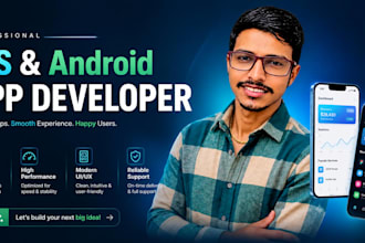 develop custom mobile app for ios and android