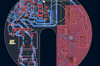 design professional pcb layout in kicad or easyeda