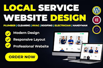 design plumber, cleaning, hvac, roofing, electrician and handyman websites