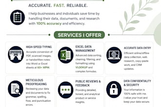 do professional data entry and copy paste work