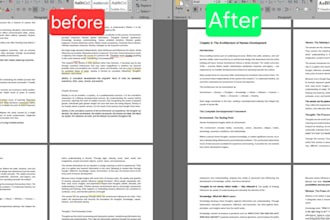 edit and format a book manuscript