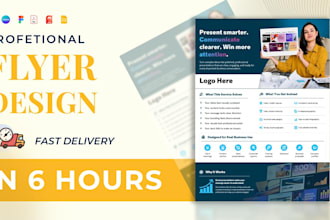 design a professional business flyer or corporate flyer