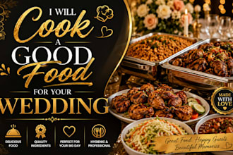 cook good food on your wedding ceremony