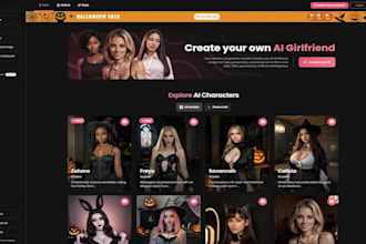 develop ai nsfw adult chatbot website, an ai saas website, nsfw image generator
