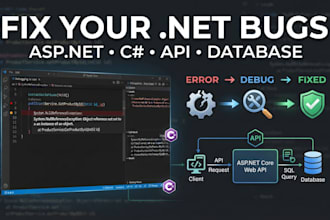 fix bugs and errors in your aspnet core and c sharp project
