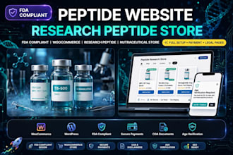 build peptide website fda complaint peptide website woocommerce peptide website