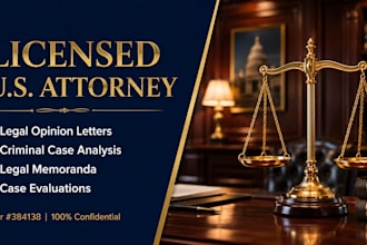 draft legal opinion letter and case assessment do legal research professionally