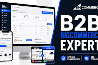 build b2b bigcommerce website design custom bigcommerce store developer redesign