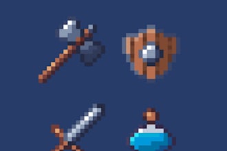 create custom 16x16 pixel art icons and game assets