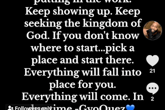 write about spirituality and purpose filled content