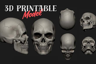 create a halloween model, halloween 3d model, 3d  mask and 3d helmet for cosplay