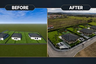 enhance your 3d render into a photorealistic image