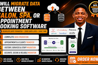migrate data between salon, spa,or appoitment booking software
