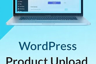 do wordpress product upload and content update