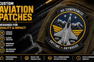 design custom aviation, squadron and piolet patches