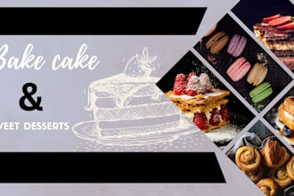bake delicious custom cakes, cupcakes, cookies, and desserts for any occasion