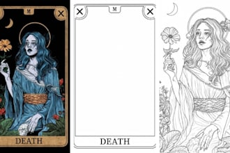 design custom tarot cards, oracle cards and spiritual card deck