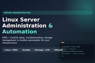 do linux server administration and system maintenance