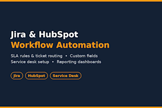 automate your jira or hubspot workflows, tickets, and slas
