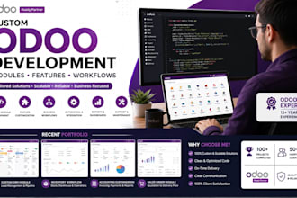 develop custom odoo modules, features and business workflows