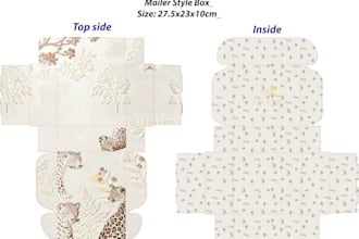 design packaging box dieline and corrugated carton artwork