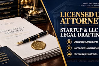 draft a US startup operating agreement for founders and investors