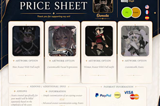 make or customize and upload your vrchat avatar