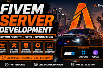 develop fix customize your fivem server and scripts