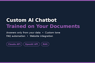 build a custom ai chatbot trained on your business documents