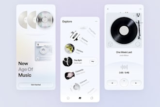 create a music player app with playlists and offline sync