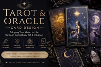 design unique tarot and oracle cards