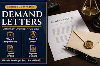 draft a strong payment demand letter for debt recovery as a US lawyer