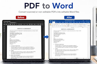 convert PDF, scans and images to word or excel