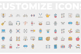 design custom web icons and resolve interface design issues