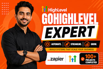 be your go high level expert for sales funnel, CRM, automations and websites