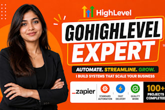be your go high level expert for sales funnel, CRM, automations and websites