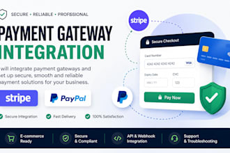 integrate stripe paypal payment gateway and checkout API