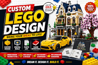 design custom moc display sets digital city moc build maunal instruction lego