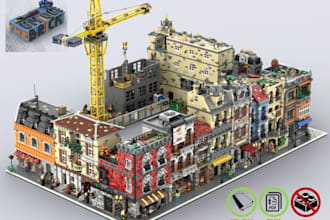 design custom lego moc sets, city builds and building instructions