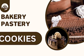 create custom baking recipes, cakes, cookies, desserts and pastries