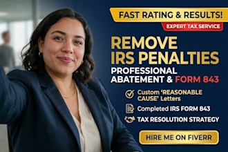 draft an irs penalty abatement letter to remove tax penalties and back taxes