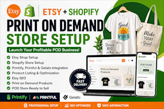 etsy shopify print on demand store printify etsy pod printful print on demand
